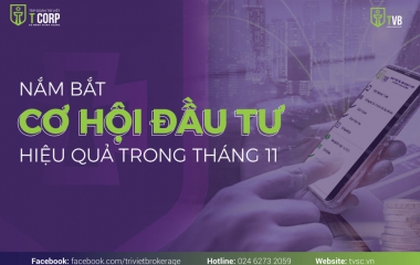 NẮM BẮT CƠ HỘI ĐẦU TƯ HIỆU QUẢ TRONG THÁNG 11
